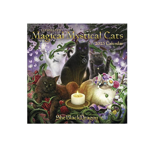 2025 Magical Mystical Cats Calendar by Llewellyn