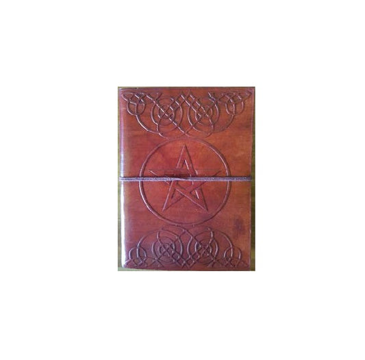 Journal Leather Blank Pentagram Cord 5 x 7