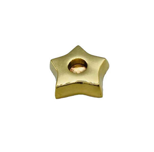 Gold Star Chime Candle Holder