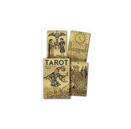 Black & Gold Tarot Deck & Book 