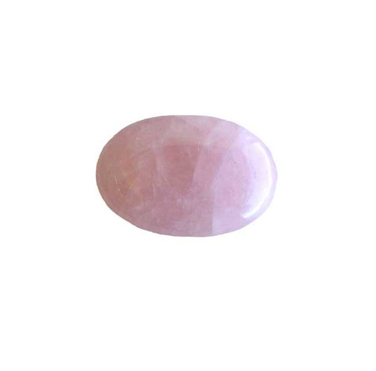 Palm Stone Rose Quartz 1 1/2 inch