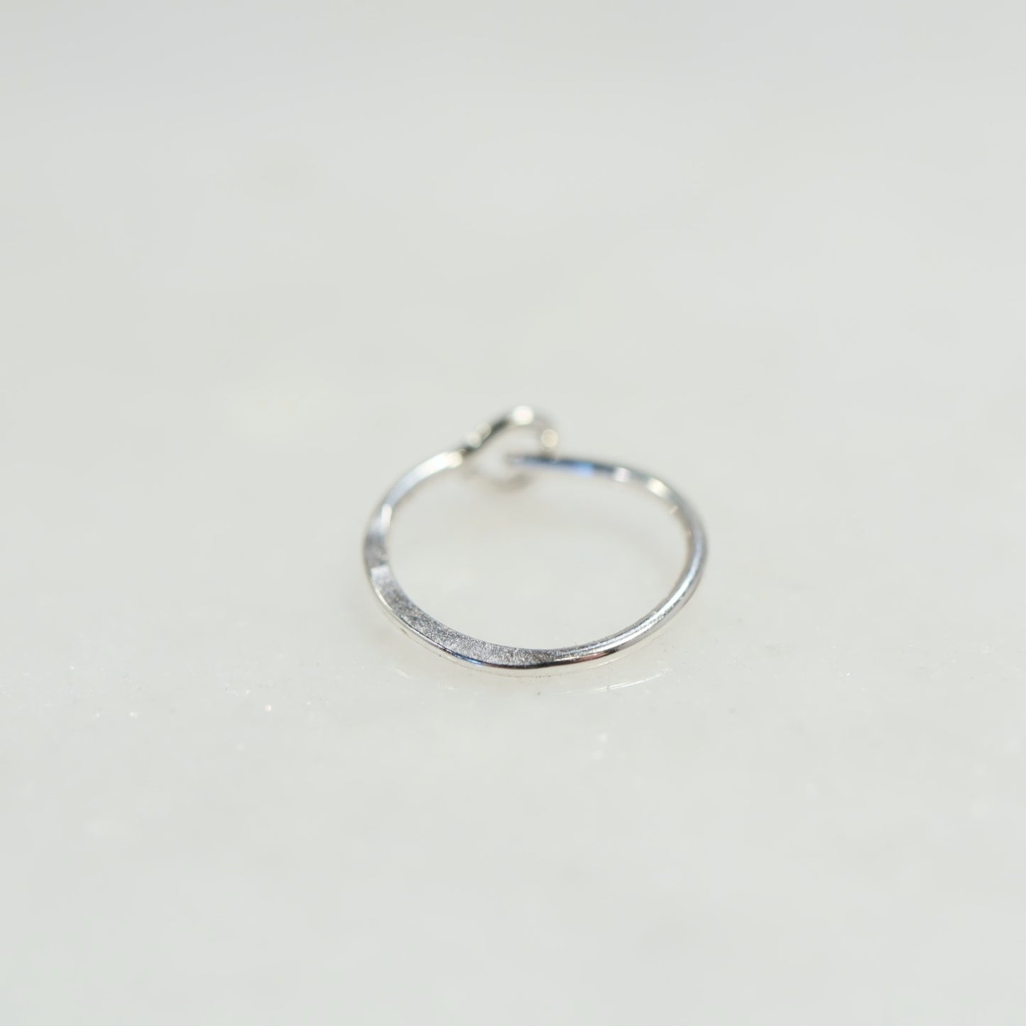 Cartilage Hoop Earring Hammered - Choose Your Diameter, Gauge, Metal