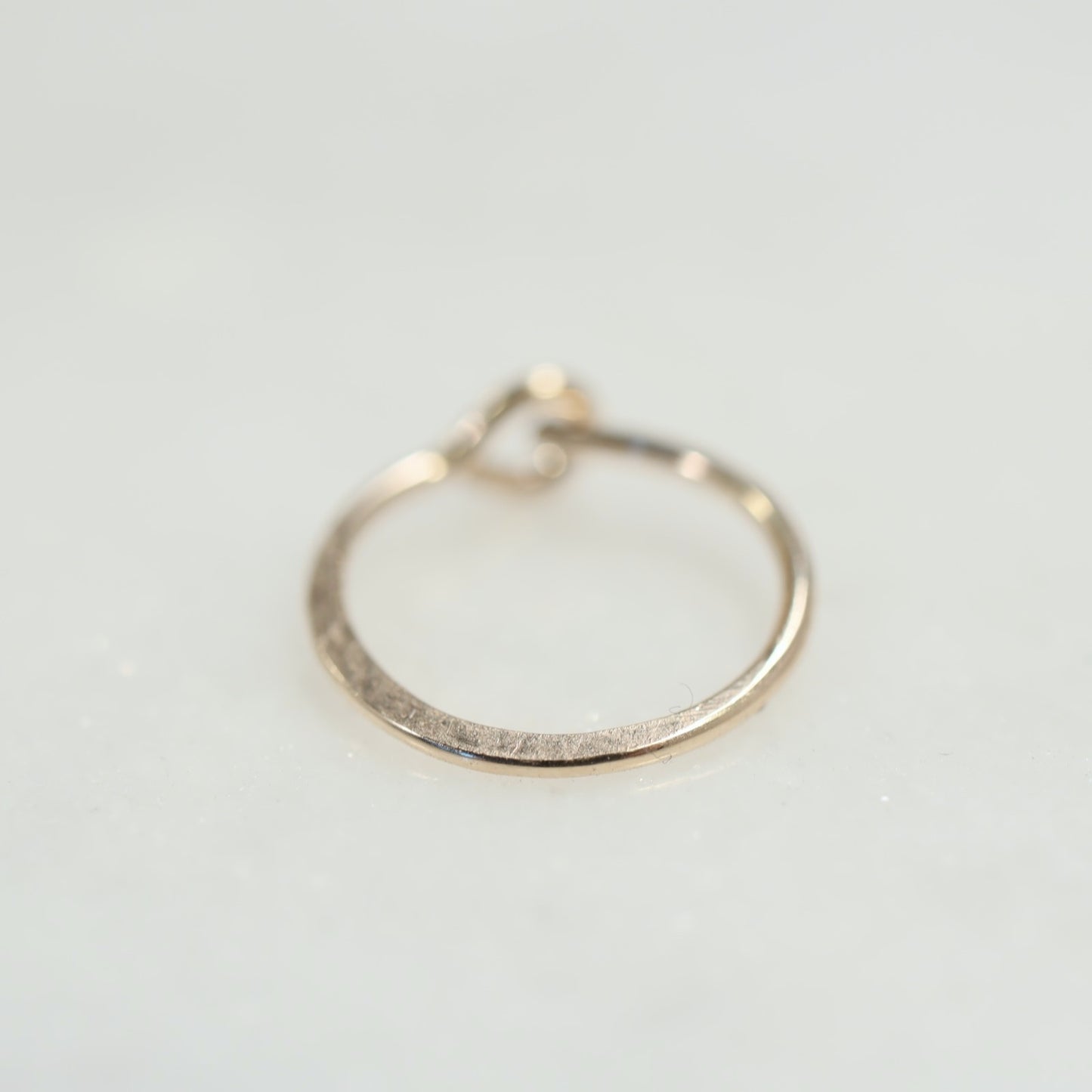 Cartilage Hoop Earring Hammered - Choose Your Diameter, Gauge, Metal