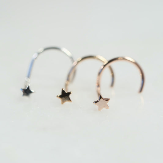 tiny star nose studs group