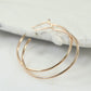 Hoop Earring Light Plain 1 inch Choose Your Metal