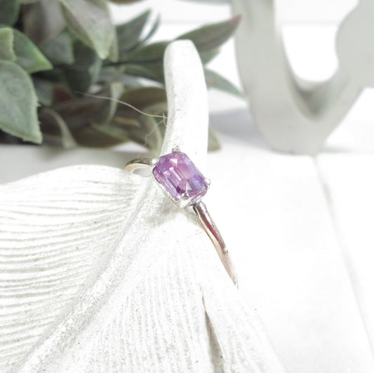 Rings Alexandrite 6x4mm Side Stone Choose Your Metal and Size