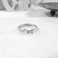 Nugget Stacking Rings Hearts Hammered Sterling Silver 2 Ring Set