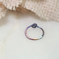 Cartilage Hoop Niobium Hammered - Choose Your Color, Gauge, Diameter