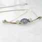 Nugget Necklace Lotus White Topaz Mixed Metals