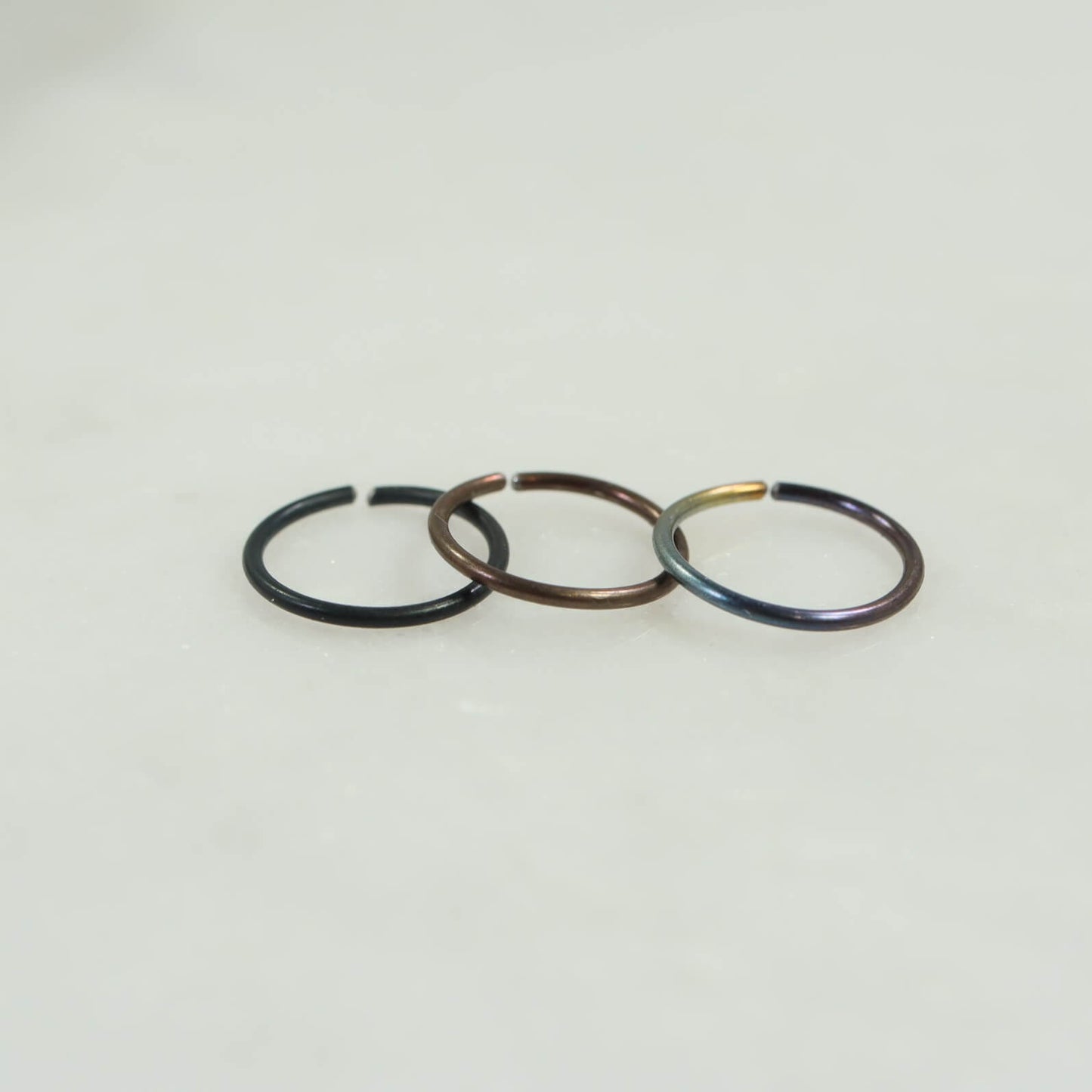 Cartilage Hoop Niobium Plain Endless - Choose Your Color, Gauge, Diameter