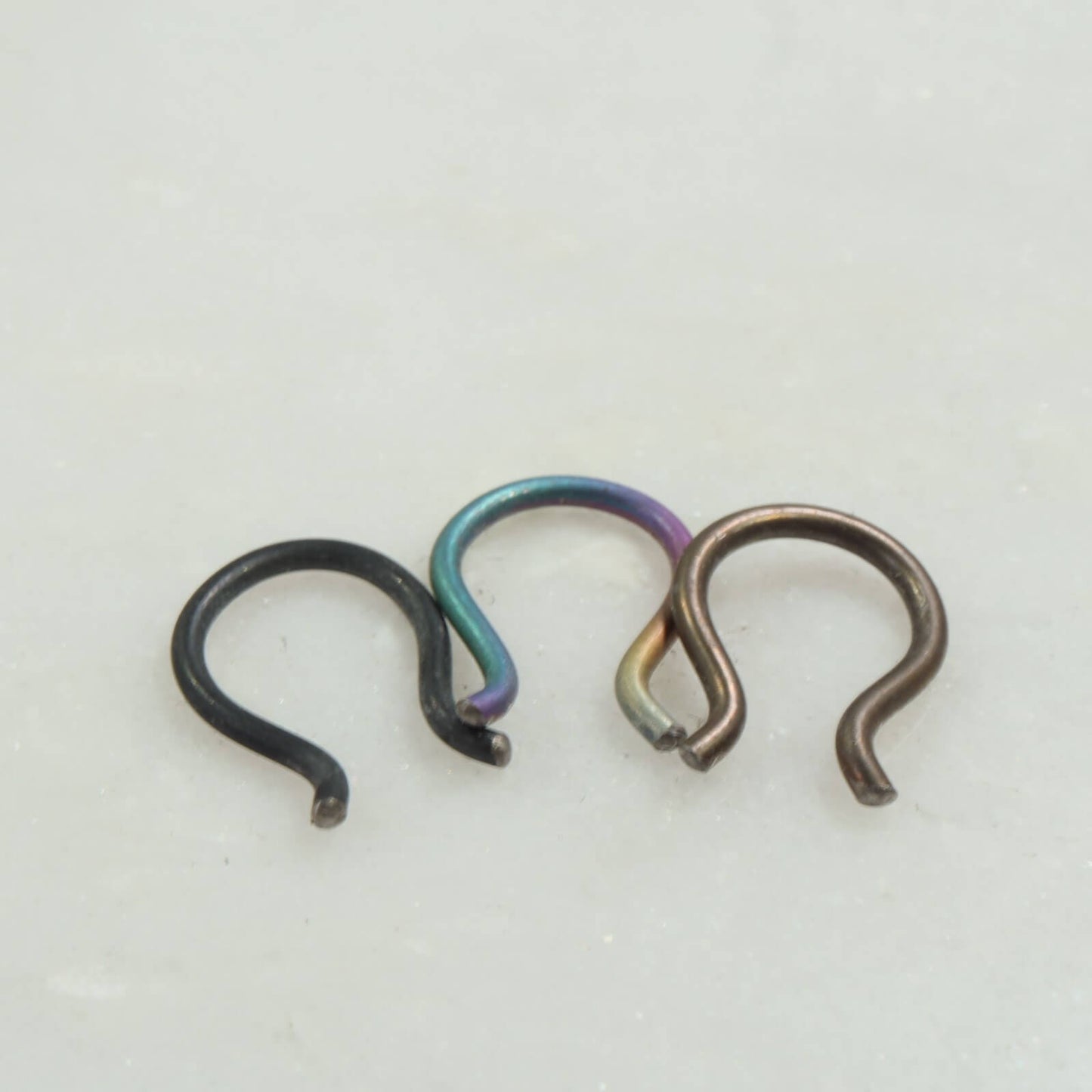 Septum Retainer Flared Shape - 16 Gauge, Niobium, Your Choice of Color