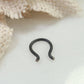 Septum Retainer Flared Shape - 16 Gauge, Niobium, Your Choice of Color