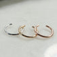 Ear Cuff Plain - No Pierce, Choose Your Size, Choose Your Metal