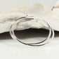 Hoop Earring Plain 1.5 inch Choose Your Metal