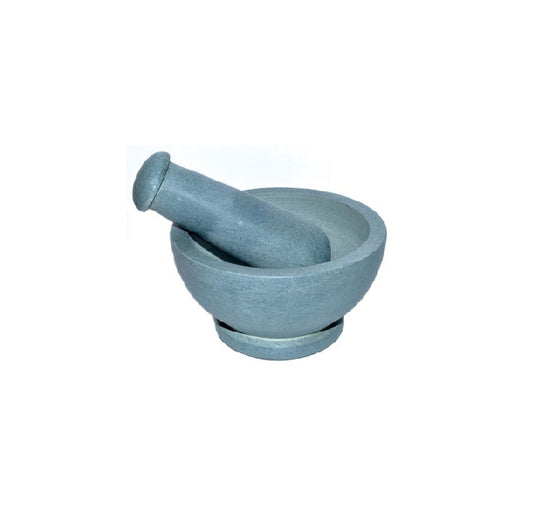 Grey Mortar and Pestle Set 4.5 Inch