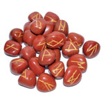 Red Jasper Rune Stone Set