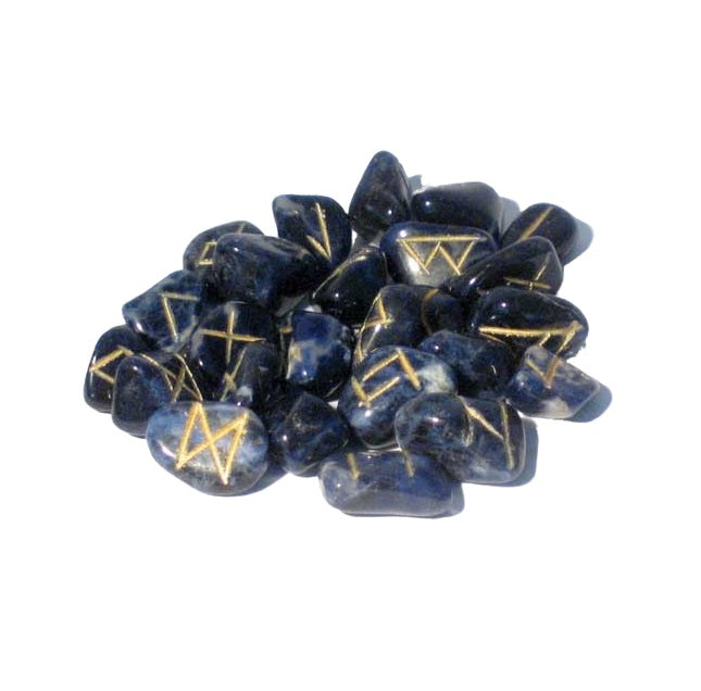 soldalite rune stone set