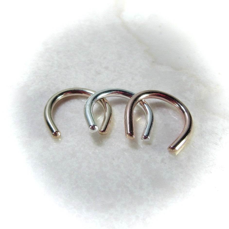 Septum Retainer U Shape - 16 Gauge, Choose Your Metal