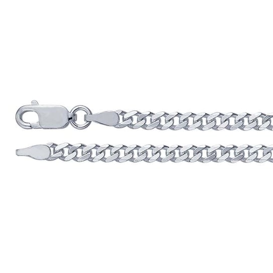 Sterling Silver 3mm Beveled Curb Chain